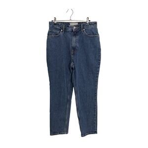 Everlane Curvy Cheeky Jean Womens 29 Crop Blue Organic Cotton High Rise